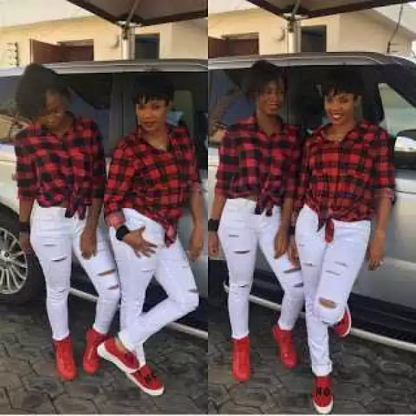 38yr old Actress Iyabo Ojo and 15yr old Daughter step out twinning in Matching Outfit